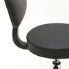 New Backrest Rotating Stool 360° Adjustable Salon Nail Beauty Lift Chair Black