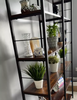 Industrial Bookcase Large Storage Unit Rustic Shelving Sturdy Display Cabinet