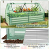 Metal Raised Planter Box Kit Outdoor Planter Bed with Protective Cover-Green