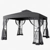 Garden Gazebo Barbecue Party Marquee Furniture With Netting Ground Stake