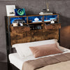 SINGLE METAL BED FRAME WITH LED, CHARGING PORT, STORAGE HEADBOARD & FOOTBOARD