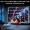 Projector with WIFI and Bluetooth, 4K 1080P Smart Movie Projector 600 ANSl Auto