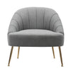 Velvet Upholstered Oyster Armchair Tub Chair Scallop Back 2 Seater Loveseat Sofa