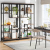Tribesigns 6-Tier Tall Bookshelf Bookcase, Industrial 8-Shelf Open Bookcase
