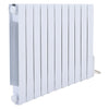 Electric Wall Mounted Oil Filled Radiator Home Space Heater Thermostatic Timer