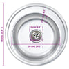 GuyAna Undermount Kitchen Sink Drop in, T O Pmount Bowl Campervan G7N5