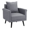 Modern Upholstered Fireside Single Sofa Accent Tub Seat Lounge Chair Free Pillow