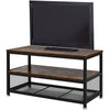 Industrial Wood TV Stand Entertainment Unit Coffee Table Cabinet with Shelf Rack
