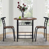 3Pcs Dining Table and Chairs Set for Kitchen Dining Room Breakfast Furniture Set