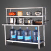Stainless Steel Commercial Catering Table Work Bench Food Prep Kitchen Shelf UK