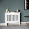 Small Medium Large Radiator Cover Vertical Slatted Grill Wooden Heating Cabinet