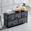 Fabric Cabinets Storage Unit Metal Frame Chest of Drawer Organiser Bedside Table