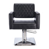 Salon Barber Chair Cube Chair PU Leather Hydraulic Pump Swivel Chair with Pedal