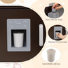 Toy Kitchen Playset Corner Wooden Play Kitchen with Storage-Coffee