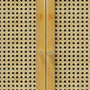 Bathroom Wall Cabinet Bamboo Medicine Cabinet 2 Rattan Doors for Kitchen Hallway