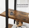 Bookshelf 5-Tier Industrial Stable Bookcase Storage Rack Standing Easy Assembly