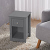 Small Side Table Slim Narrow Wooden Night Stand Bedside Drawer Storage Cabinet