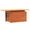Gecheer Garden Table Dining Table Patio Bistro Tables Wax Brown 100x50x75 B6Z6