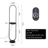 Modern Oval Floor Lamp LED Standing Light Reading Lamp for Living Room Dimmable