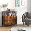 2-Door Buffet Sideboard Storage Cabinet Industrial Style Cabinet w/ Open Shelf