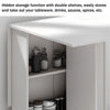 Kitchen Folding Dining Table Mobile Writing Desk Workstation With Storage Drawer