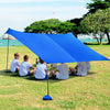 Beach Tent Portable UPF 50+ UV Protection Canopy Sun Shelter W/ Sand Anchor