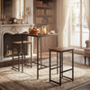 Breakfast Bar Table and Stools Kitchen Dining Room Industrial Furniture Set of 3