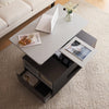 Lift Top Coffee Table with 2 Drawers, Shelf Storage Hydraulic Tea Table Desk