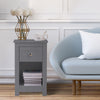Wooden Small Side Table Slim Narrow Night Stand Bedside Drawer Storage Cabinet