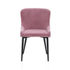 2/4/6 Pcs Dining Chairs Set Velvet Padded Seat Metal Legs Kitchen Armchair Home