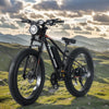 Unisex 26inch Electric Bike 21 Speed Adult Fat Tire Bikes Bicycle 36V 10.4Ah