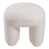 U Design Teddy Lamb Makeup Stool Small Pouffe Soft Footstool Bedroom Rest Chair
