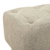 Small Pouf Pouffe Seat Footstool Fabric Linen Sofa Footrest w/ Storage Pocket