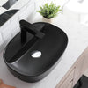 Modern Black Bathroom Cloakroom Ceramic Wash Basin Sink Sit On Countertop Bowl