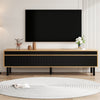 Mid Century Modern 3 Door TV Unit Large TV Stand Cabinet with Storage Media Unit
