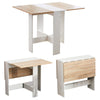 Kitchen Folding Dining Table Mobile Writing Desk Workstation With Storage Drawer