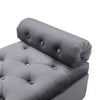 Velvet Padded Storage Ottoman Bench Armed Hallway Window Seat Bed End Stool Box