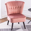 Orthopedic Cocktail Armchair Shell Back Leisure Sofa Oyster Accent Chair Bedroom