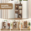 Open Display Cabinet Organizer Living Room 5-Cube Bookshelf-Natural