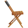 Brokky Folding Garden Chairs 8 pcs Black Poly Rattan and Solid Wood,Folding I9R1