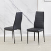 2/4/6 Dining Chairs Side Chairs High Back Velvet/Faux Leather Padded Seat Home
