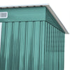 4ftx8ft Garden Metal Tool Shed Storage Outdoor with Base Pent Roof Storage House