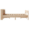 Bed Frame with Headboard 140x200 Solid Wood Pine V1H4