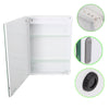 Bathroom 60 LED LightUp Mirror Cabinet with Storage/Demister/Sensor/Switch/Clock