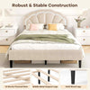 Double Platform Bed Mattress Foundation w/ Wooden Slats Support