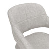 Grey Linen Dining Chairs 2PC/Set Kitchen Leisure Seat w/ Metal Legs Accent Chair