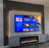 Media Wall Package With 40" Electric Fire & Acoustic panels