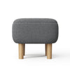 Padded Footstool Ottoman Small Square Pouffe Stool Footrest Bench Seat Wood Legs