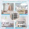 Childrens Toy Storage Shelf Kids Bookshelf Rack with 9 Removable Boxes Playroom