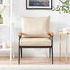 Single/Double/Triple Sofa Armchair Faux Leather Cushion Seat Metal Frame Armrest
